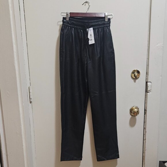 Dynamite Black Leather Pants - Picture 1 of 1